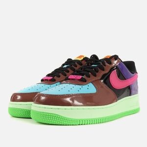 Colorful Nike Sneakers with Green Soles